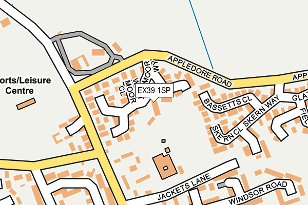 EX39 1SP map - OS OpenMap – Local (Ordnance Survey)