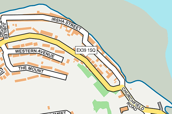 EX39 1SQ map - OS OpenMap – Local (Ordnance Survey)