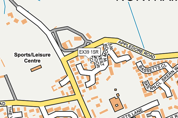 EX39 1SR map - OS OpenMap – Local (Ordnance Survey)