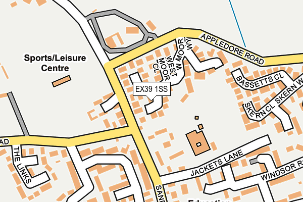 EX39 1SS map - OS OpenMap – Local (Ordnance Survey)