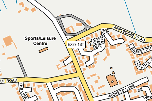 EX39 1ST map - OS OpenMap – Local (Ordnance Survey)