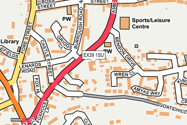 EX39 1SU map - OS OpenMap – Local (Ordnance Survey)