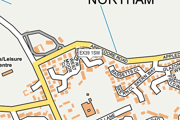EX39 1SW map - OS OpenMap – Local (Ordnance Survey)