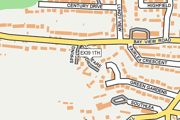 EX39 1TH map - OS OpenMap – Local (Ordnance Survey)