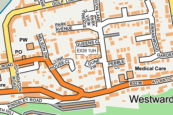 EX39 1UH map - OS OpenMap – Local (Ordnance Survey)