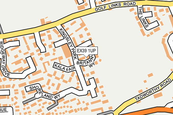 EX39 1UP map - OS OpenMap – Local (Ordnance Survey)