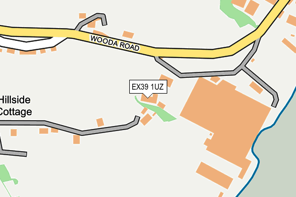 EX39 1UZ map - OS OpenMap – Local (Ordnance Survey)