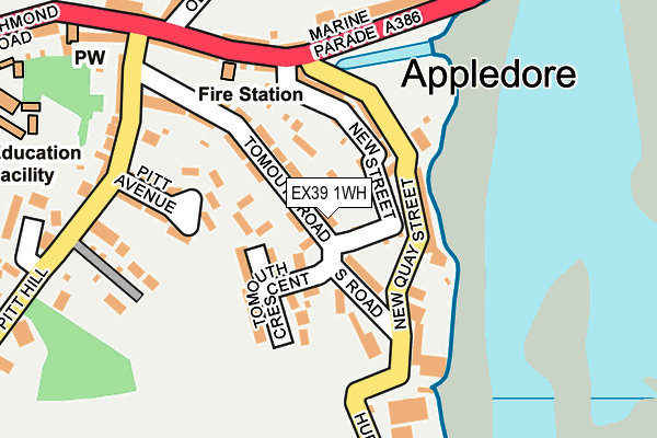 EX39 1WH map - OS OpenMap – Local (Ordnance Survey)