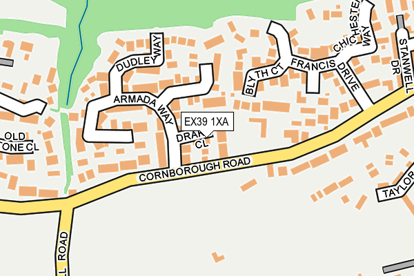 EX39 1XA map - OS OpenMap – Local (Ordnance Survey)