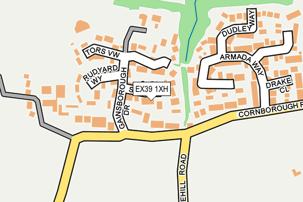 EX39 1XH map - OS OpenMap – Local (Ordnance Survey)