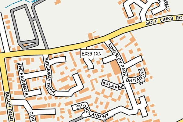 EX39 1XN map - OS OpenMap – Local (Ordnance Survey)