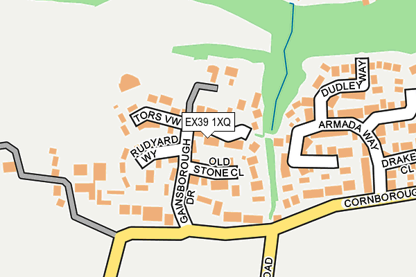 EX39 1XQ map - OS OpenMap – Local (Ordnance Survey)