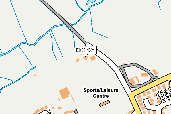 EX39 1XY map - OS OpenMap – Local (Ordnance Survey)