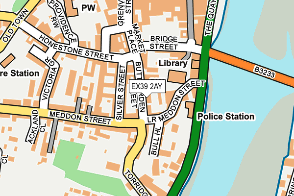 EX39 2AY map - OS OpenMap – Local (Ordnance Survey)