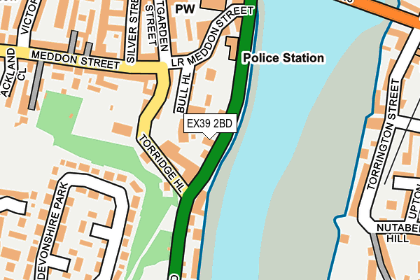 EX39 2BD map - OS OpenMap – Local (Ordnance Survey)