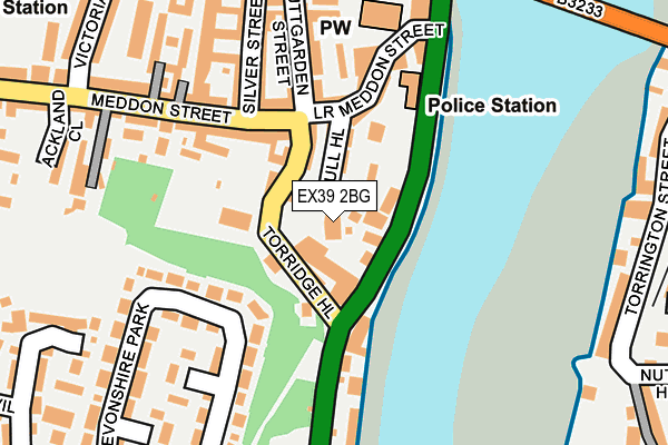 EX39 2BG map - OS OpenMap – Local (Ordnance Survey)