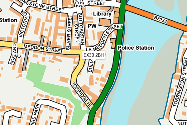 EX39 2BH map - OS OpenMap – Local (Ordnance Survey)
