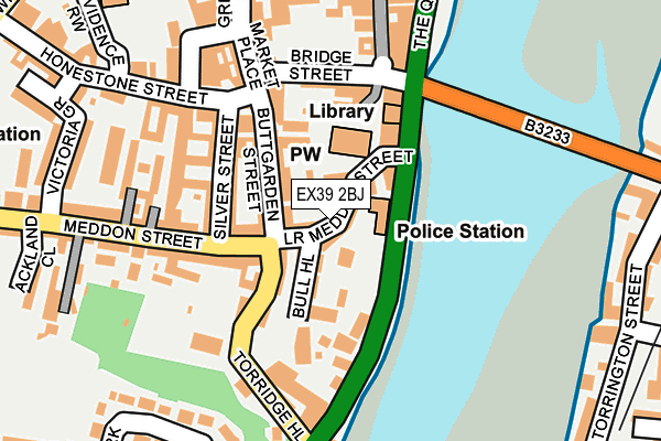 EX39 2BJ map - OS OpenMap – Local (Ordnance Survey)