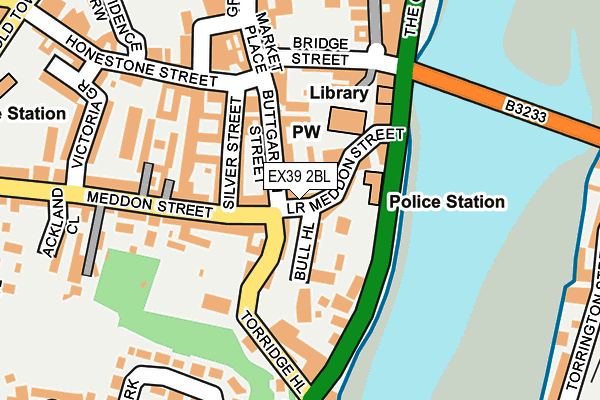EX39 2BL map - OS OpenMap – Local (Ordnance Survey)
