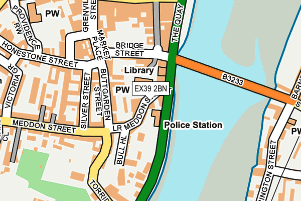 EX39 2BN map - OS OpenMap – Local (Ordnance Survey)