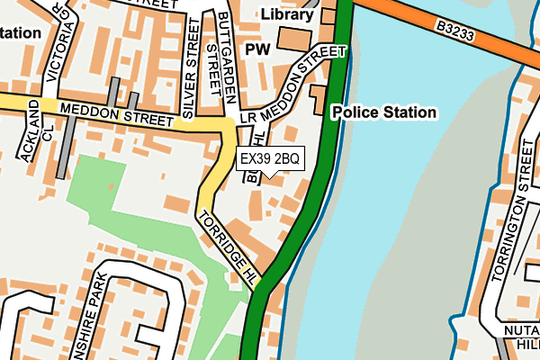 EX39 2BQ map - OS OpenMap – Local (Ordnance Survey)