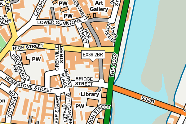 EX39 2BR map - OS OpenMap – Local (Ordnance Survey)