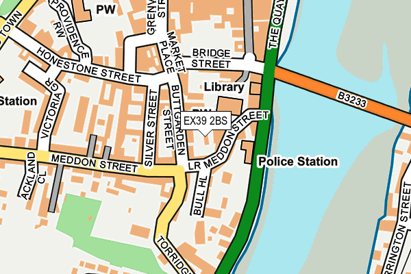 EX39 2BS map - OS OpenMap – Local (Ordnance Survey)