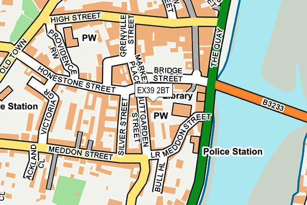 EX39 2BT map - OS OpenMap – Local (Ordnance Survey)