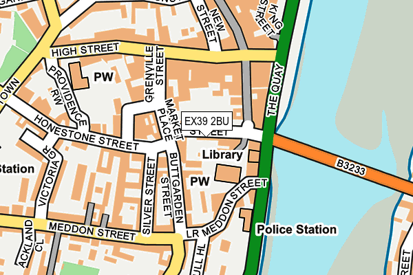 EX39 2BU map - OS OpenMap – Local (Ordnance Survey)
