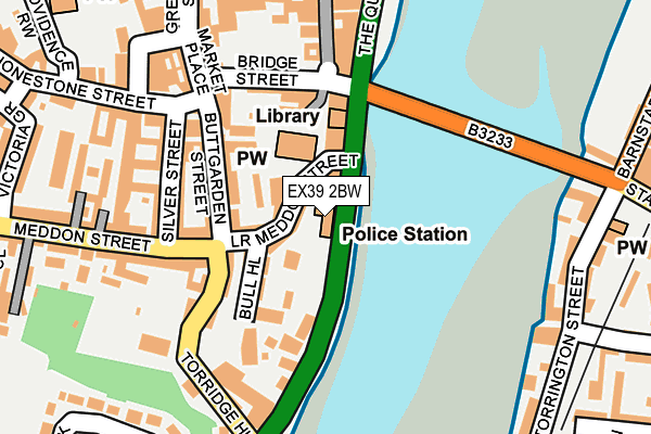 EX39 2BW map - OS OpenMap – Local (Ordnance Survey)