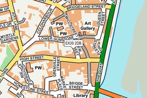 EX39 2DB map - OS OpenMap – Local (Ordnance Survey)