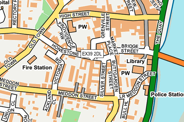 EX39 2DL map - OS OpenMap – Local (Ordnance Survey)