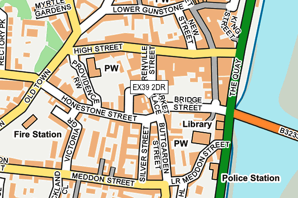 EX39 2DR map - OS OpenMap – Local (Ordnance Survey)
