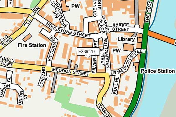 EX39 2DT map - OS OpenMap – Local (Ordnance Survey)
