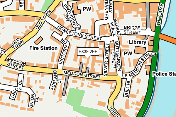 EX39 2EE map - OS OpenMap – Local (Ordnance Survey)