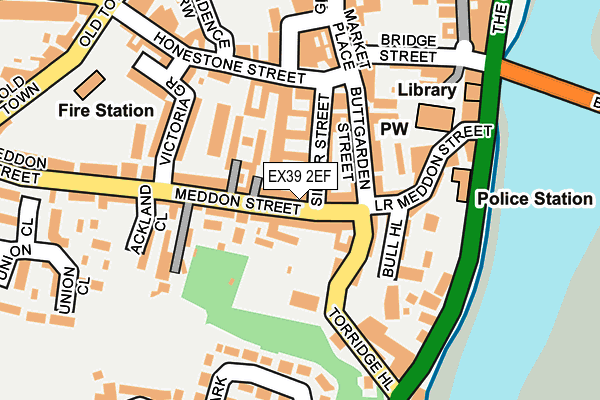 EX39 2EF map - OS OpenMap – Local (Ordnance Survey)