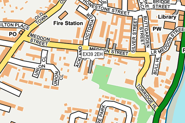EX39 2EH map - OS OpenMap – Local (Ordnance Survey)