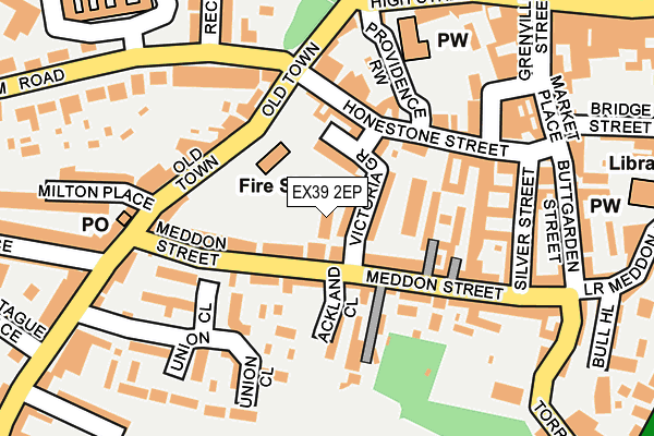 EX39 2EP map - OS OpenMap – Local (Ordnance Survey)