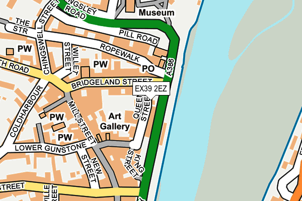 EX39 2EZ map - OS OpenMap – Local (Ordnance Survey)