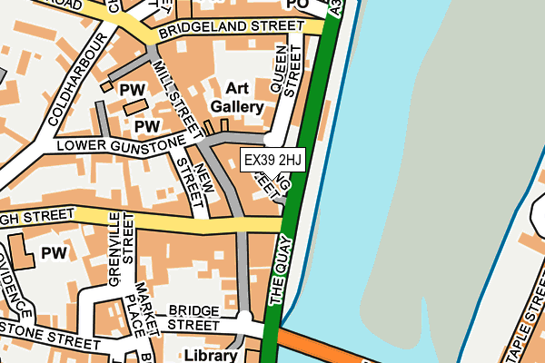 EX39 2HJ map - OS OpenMap – Local (Ordnance Survey)