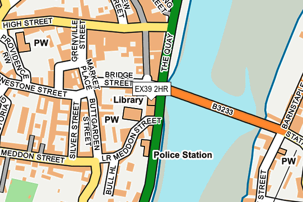 EX39 2HR map - OS OpenMap – Local (Ordnance Survey)