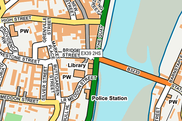 EX39 2HS map - OS OpenMap – Local (Ordnance Survey)