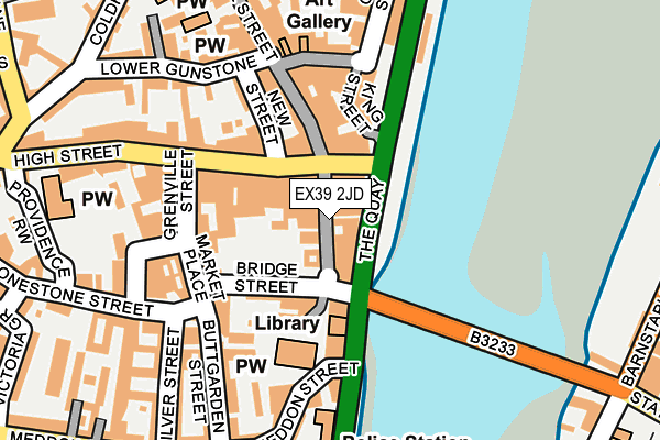 EX39 2JD map - OS OpenMap – Local (Ordnance Survey)