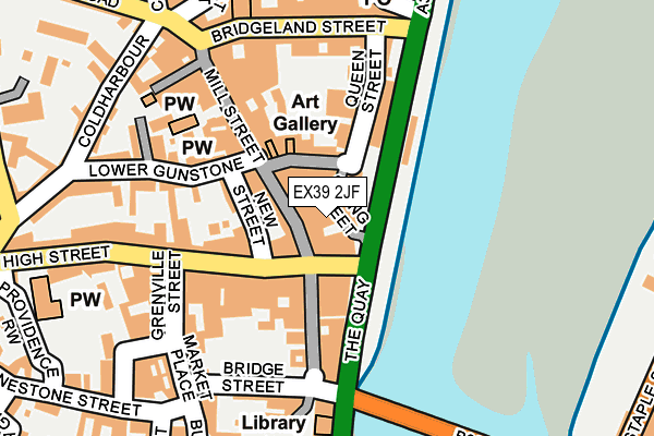 EX39 2JF map - OS OpenMap – Local (Ordnance Survey)
