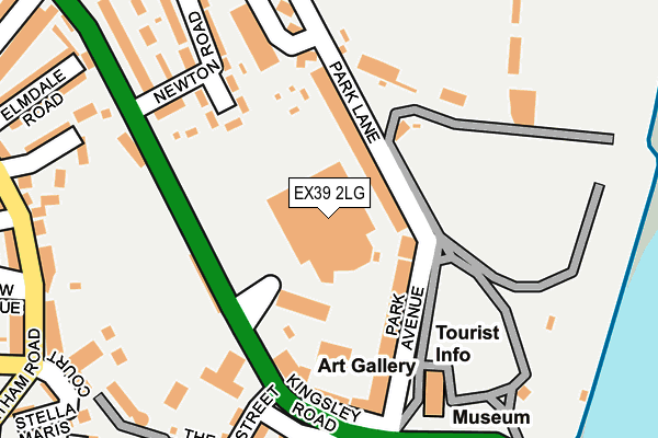 EX39 2LG map - OS OpenMap – Local (Ordnance Survey)