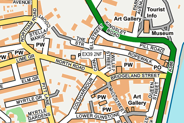 EX39 2NF map - OS OpenMap – Local (Ordnance Survey)