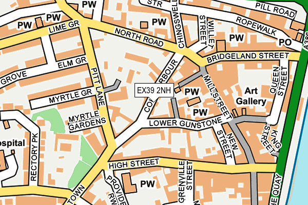 EX39 2NH map - OS OpenMap – Local (Ordnance Survey)