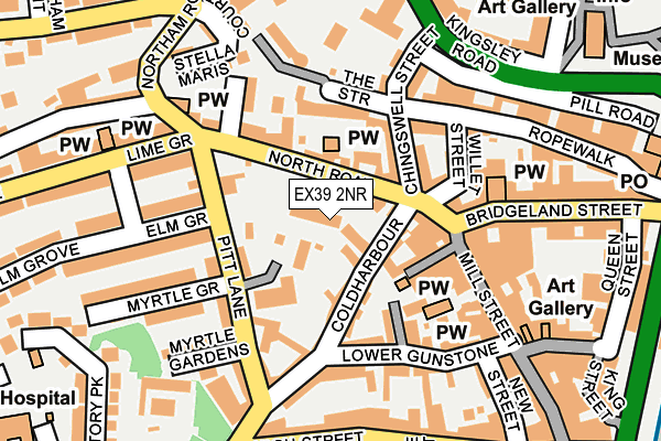 EX39 2NR map - OS OpenMap – Local (Ordnance Survey)