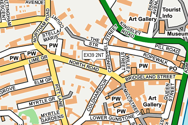 EX39 2NT map - OS OpenMap – Local (Ordnance Survey)