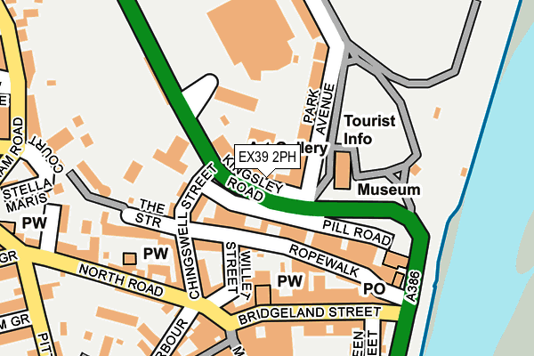 EX39 2PH map - OS OpenMap – Local (Ordnance Survey)